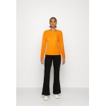 Kobiety T SHIRT TOP | Vila VIEVA O NECK BACK DETAIL - Bluzka z długim rękawem - tangerine/pomarańczowy - YO34857