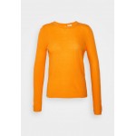Kobiety T SHIRT TOP | Vila VIEVA O NECK BACK DETAIL - Bluzka z długim rękawem - tangerine/pomarańczowy - YO34857