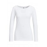 Kobiety T SHIRT TOP | WE Fashion Bluzka z długim rękawem - white/biały - ZF75172