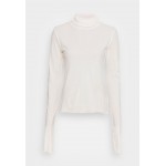 Kobiety T SHIRT TOP | Weekday ESSENTIAL TURTLENECK - Bluzka z długim rękawem - off white/biały - OH26208