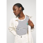Kobiety T SHIRT TOP | Wood Wood LONG SLEEVE - Bluzka z długim rękawem - off white/navy stripes/granatowy - FI51263