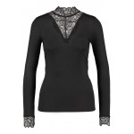 Kobiety T SHIRT TOP | YAS YASBLACE HIGH NECK - Bluzka z długim rękawem - black/czarny - PG21815