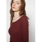 Kobiety T SHIRT TOP | Zign REDEZIGN - Bluzka z długim rękawem - dark red/ciemnoczerwony - CG46447