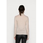Kobiety T SHIRT TOP | Zign TENCEL WOOL MIX - Bluzka z długim rękawem - light brown/jasnobrązowy - PL21440